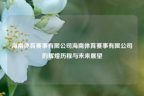 海南体育赛事有限公司海南体育赛事有限公司的辉煌历程与未来展望
