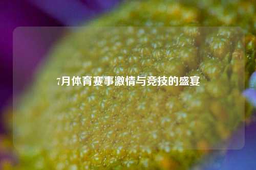 7月体育赛事激情与竞技的盛宴