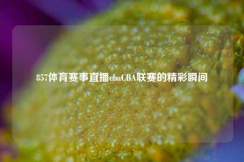 857体育赛事直播cbaCBA联赛的精彩瞬间