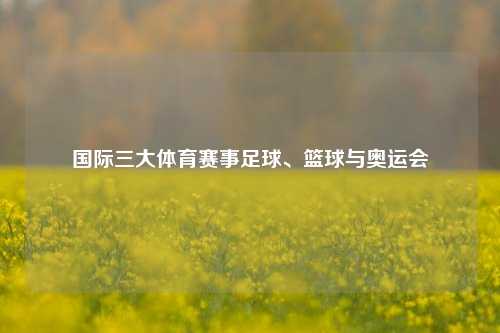 国际三大体育赛事足球、篮球与奥运会